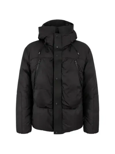 Ten C hooded padded jacket - Black