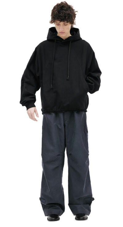 The Viridi-Anne Cotton hoodie with a drawstring