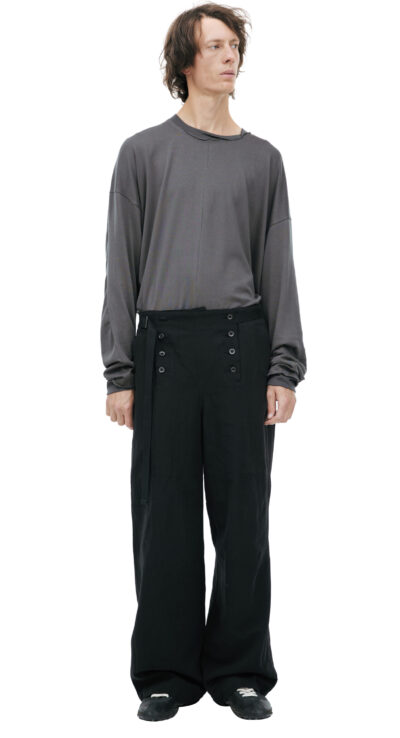 The Viridi-Anne Trousers with a fold down flap