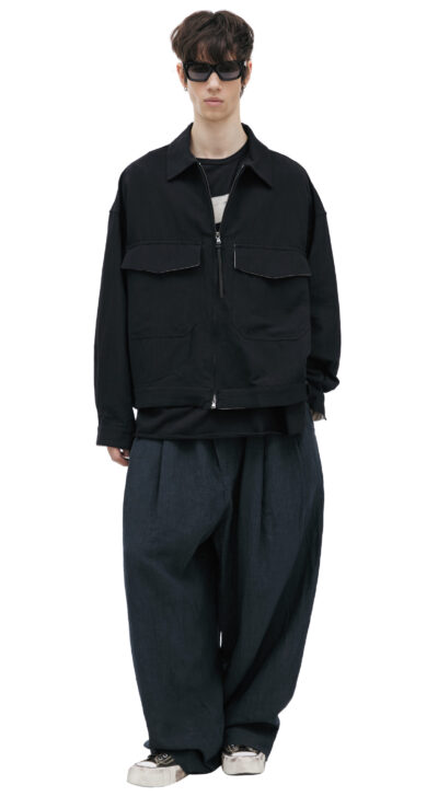 The Viridi-Anne jacket with a double zipper