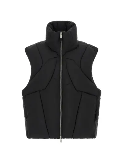 Thom Krom anatomical quilted vest - Black