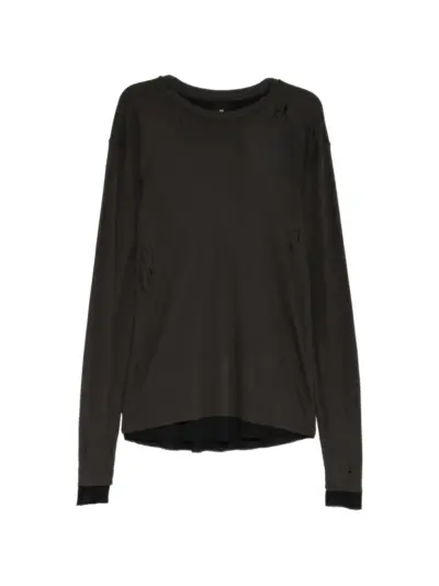 Thom Krom distressed layered-effect T-shirt - Grey