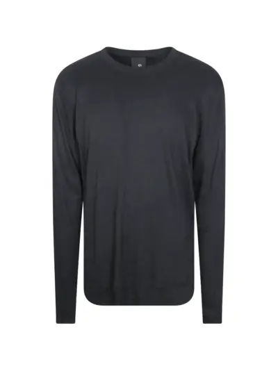 Thom Krom distressed long-sleeve T-shirt - Black