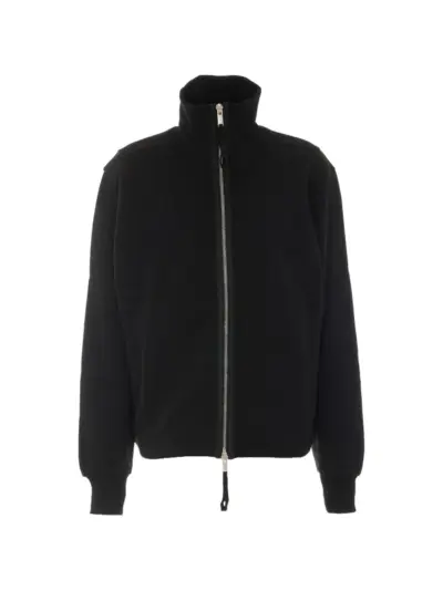 Thom Krom high-neck zip-up cardigan - Black