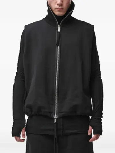 Thom Krom high-neck zipped hoodie - Black