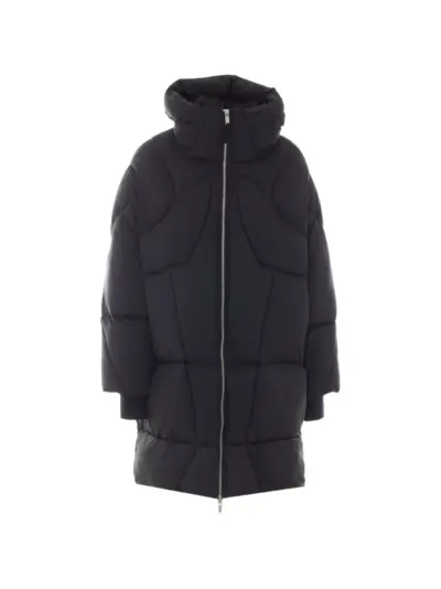 Thom Krom padded hooded parka - Black