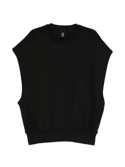 Thom Krom sleeveless panelled sweatshirt - Black