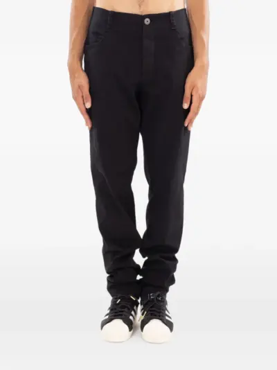 Transit slim-fit five-pocket trousers - Black