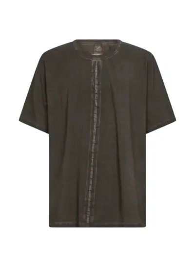 Uma Wang faded-effect seam-detail T-shirt - Grey
