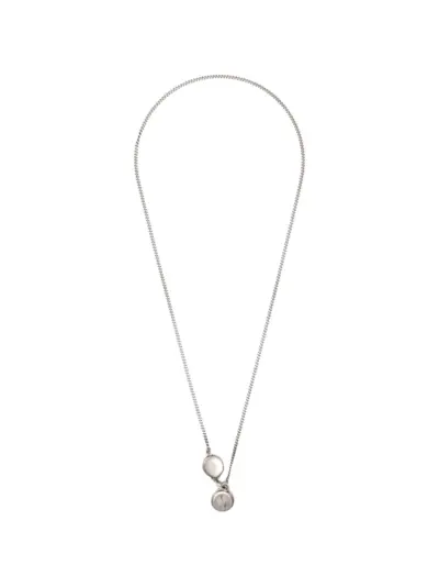 WERKSTATT:MÜNCHEN Hidden Plate necklace - Silver
