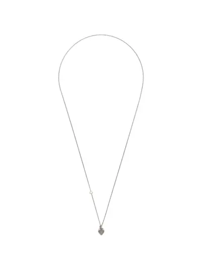 WERKSTATT:MÜNCHEN Thank You plectrum-pendant necklace - Silver