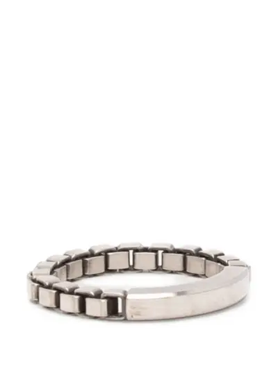 WERKSTATT:MÜNCHEN box-chain ring - Silver