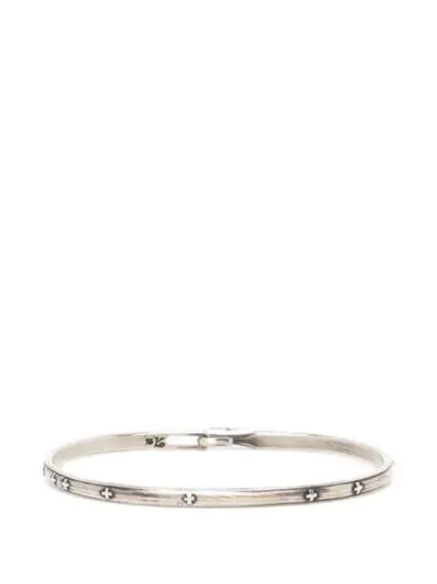 WERKSTATT:MÜNCHEN hook-fastening bangle bracelet - Silver