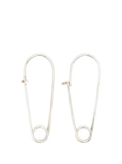 WERKSTATT:MÜNCHEN safety-pin earrings - Silver