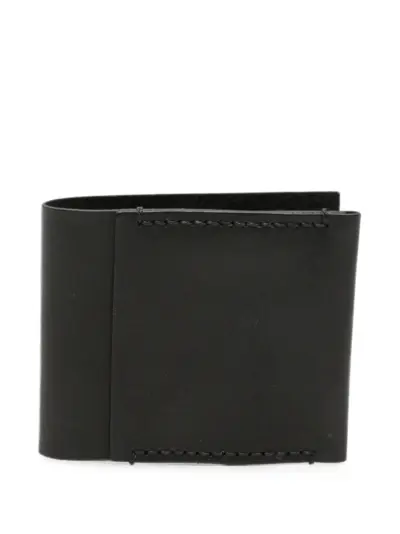 WERKSTATT:MÜNCHEN silver-clip leather card case - Black