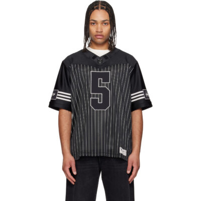 Y-3 Black Garret Wilson Football Short Sleeve Jersey
