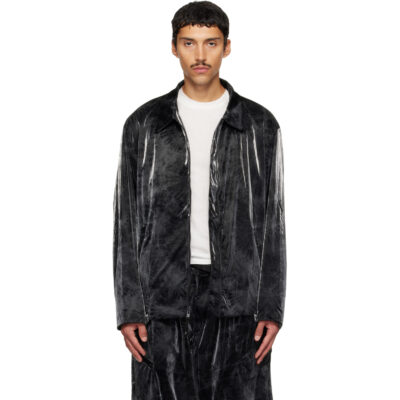 Y-3 Black Marble Nylon Blouson Jacket