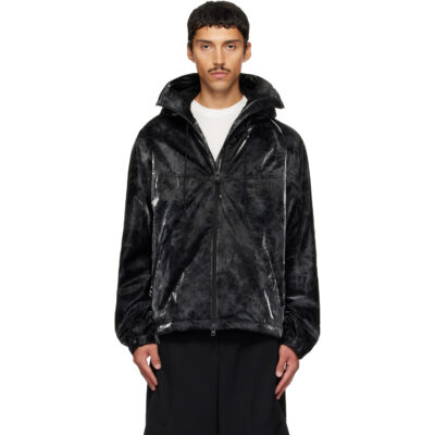 Y-3 Black Marble Nylon Windbreaker Jacket