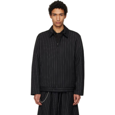 Y-3 Black Refined Wool UT Blouson Jacket