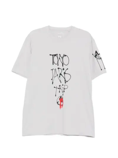Y-3 Chito City graphic short sleeve T-shirt - Grey