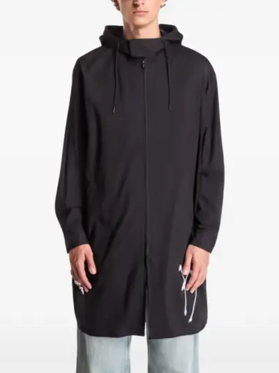 Y-3 Chito-graphic hooded shirt - Black