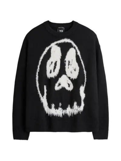 Y-3 Chito graphic knitted sweater - Black