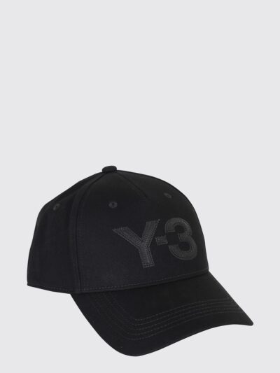 Y-3 Cotton Baseball Cap with Rigid Visor and Embroidered Logo