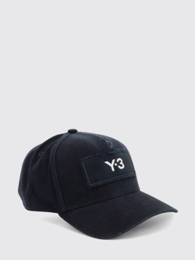 Y-3 Cotton Baseball Cap with Visor and Embroidered Logo
