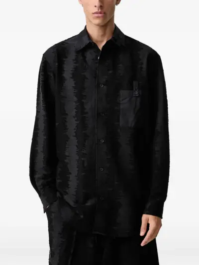 Y-3 Deco Stitch long-sleeve shirt - Black