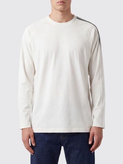 Y-3 Long-Sleeved Cotton T-Shirt with Relaxed Fit and Crew Neck