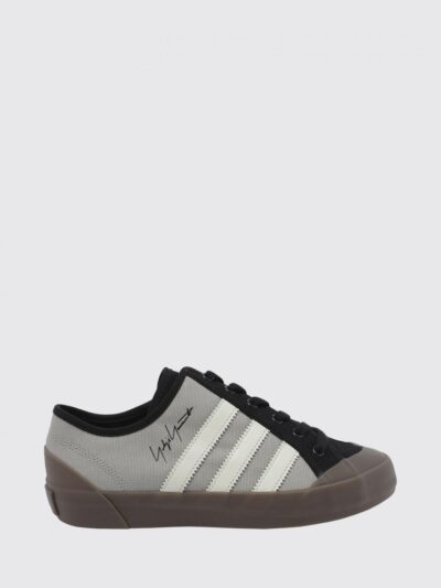 Y-3 Nisi Lo Low-Top Canvas Trainers with Contrast 3-Stripes Logo