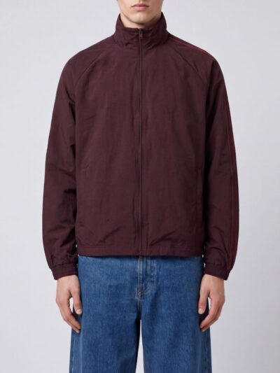 Y-3 Nylon Bomber Jacket with High Neck and Zip Closure