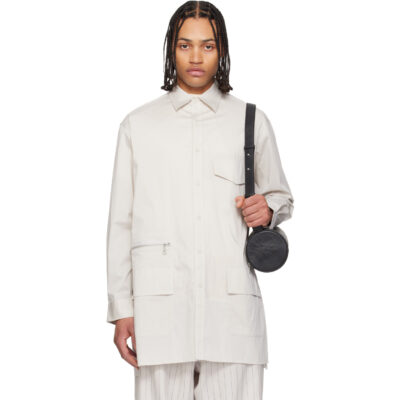 Y-3 Taupe LS Chapea Shirt