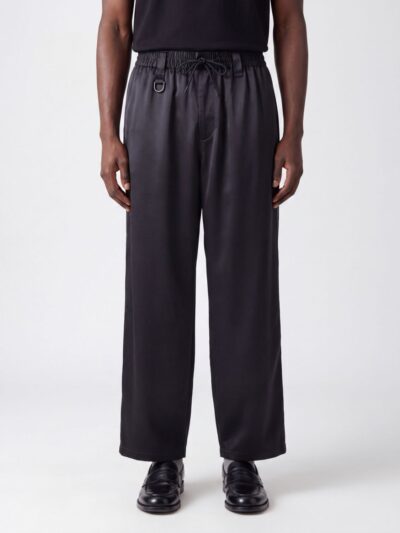 Y-3 Wide-Leg Cotton Blend Jogging Trousers with Drawstring