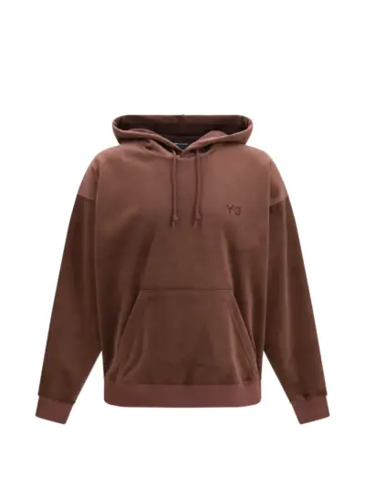 Y-3 corduroy hoodie - Brown