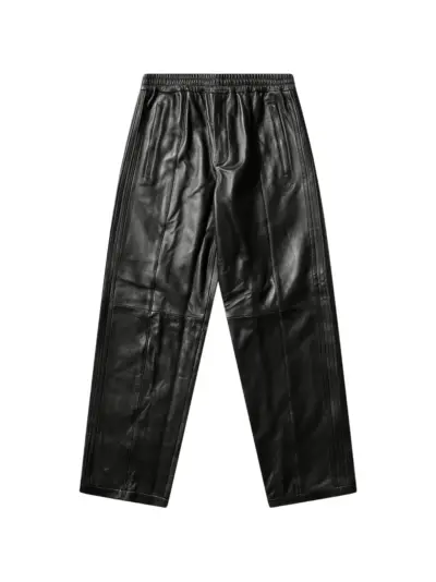 Y-3 leather trousers - Black