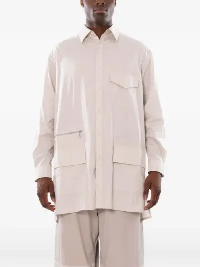 Y-3 long-sleeve shirt - Neutrals
