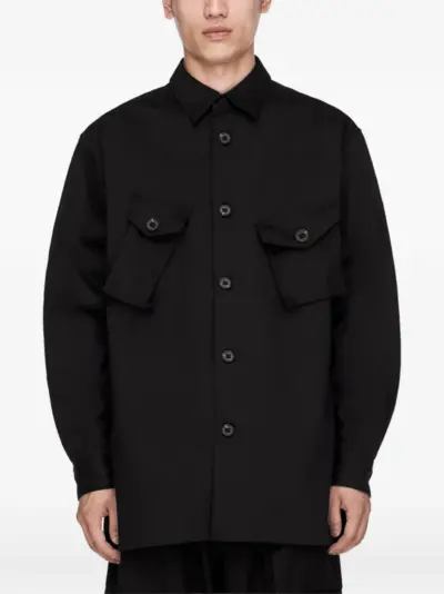 Y-3 twill utility shirt - Black