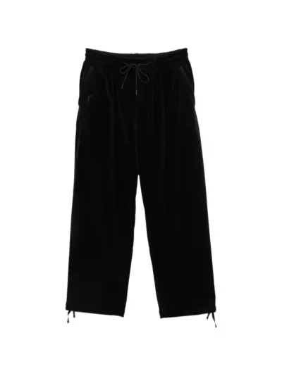 Y-3 velvet-effect trousers - Black