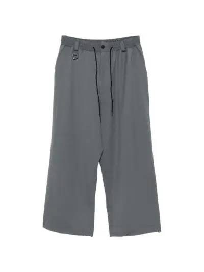 Y-3 wool straight leg trousers - Grey