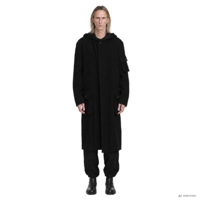 Yohji Yamamoto 3-Pocket Hooded Coat
