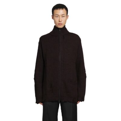 Yohji Yamamoto High-Neck Zip Cardigan
