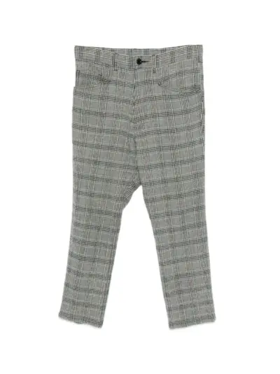 Yohji Yamamoto Pre-Owned tartan trousers - Grey