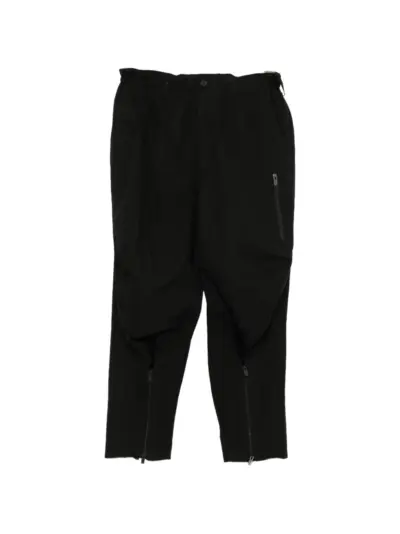 Yohji Yamamoto Weather hem-zip trousers - Black