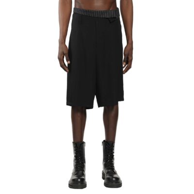 Yohji Yamamoto Wool Gabardine Thai Shorts
