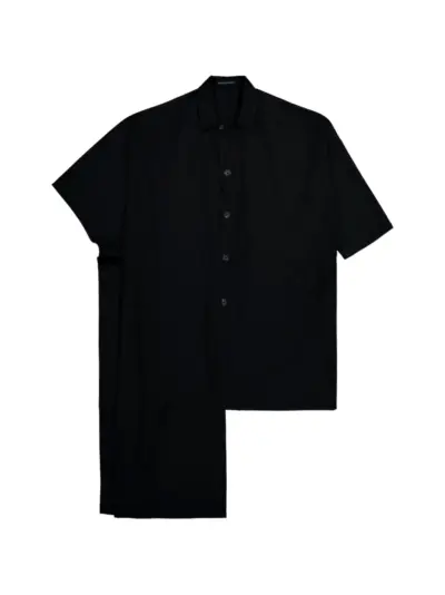 Yohji Yamamoto asymmetric-design jacket - Black
