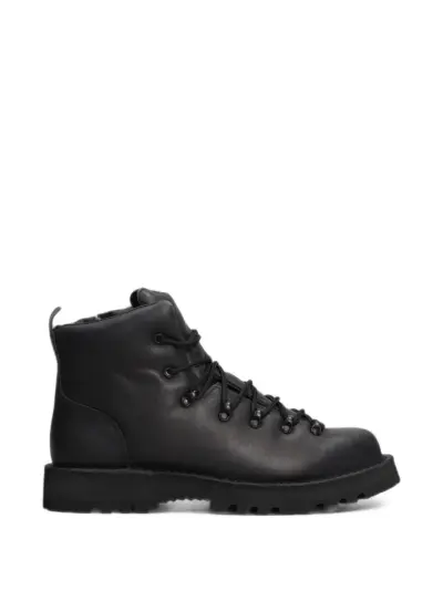 Yohji Yamamoto lace-up ankle boots - Black