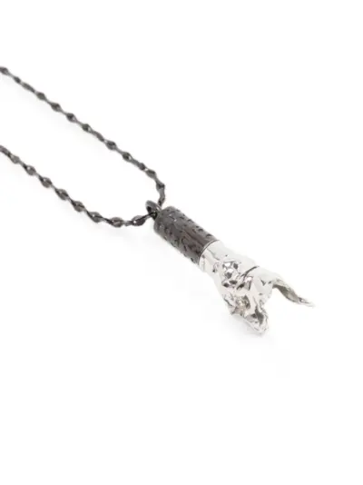 Yohji Yamamoto pendant necklace - Black