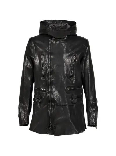 Yohji Yamamoto x Isamu Katayama Backlash hooded jacket - Black