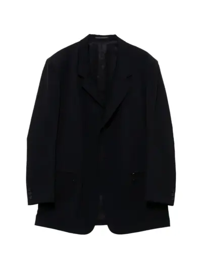 Yohji Yamamoto zip-pocket doublle-collar shirt - Neutrals